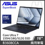 圖片 ASUS 商務筆電 B3608CCA U7-155H/16G/512G SSD/W11P